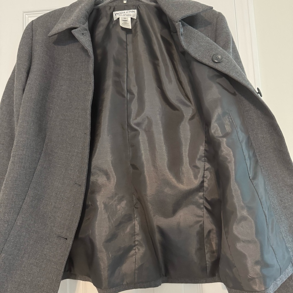 Pendleton Dark Gray Women's Blazer with Embroidery - Picture 6 of 6